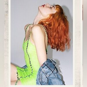 for love and lemons mesh dress with crystal trim💎